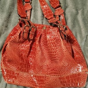 Jessica Simpson faux alligator shoulder bag